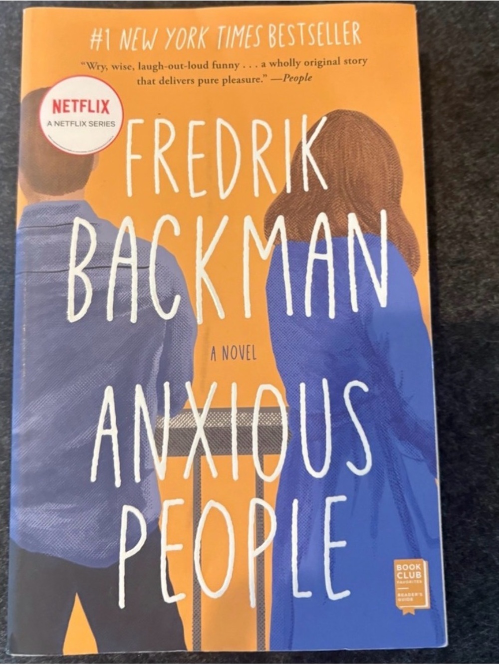 Anxious People by Fredrik
Backman softcover paperback book